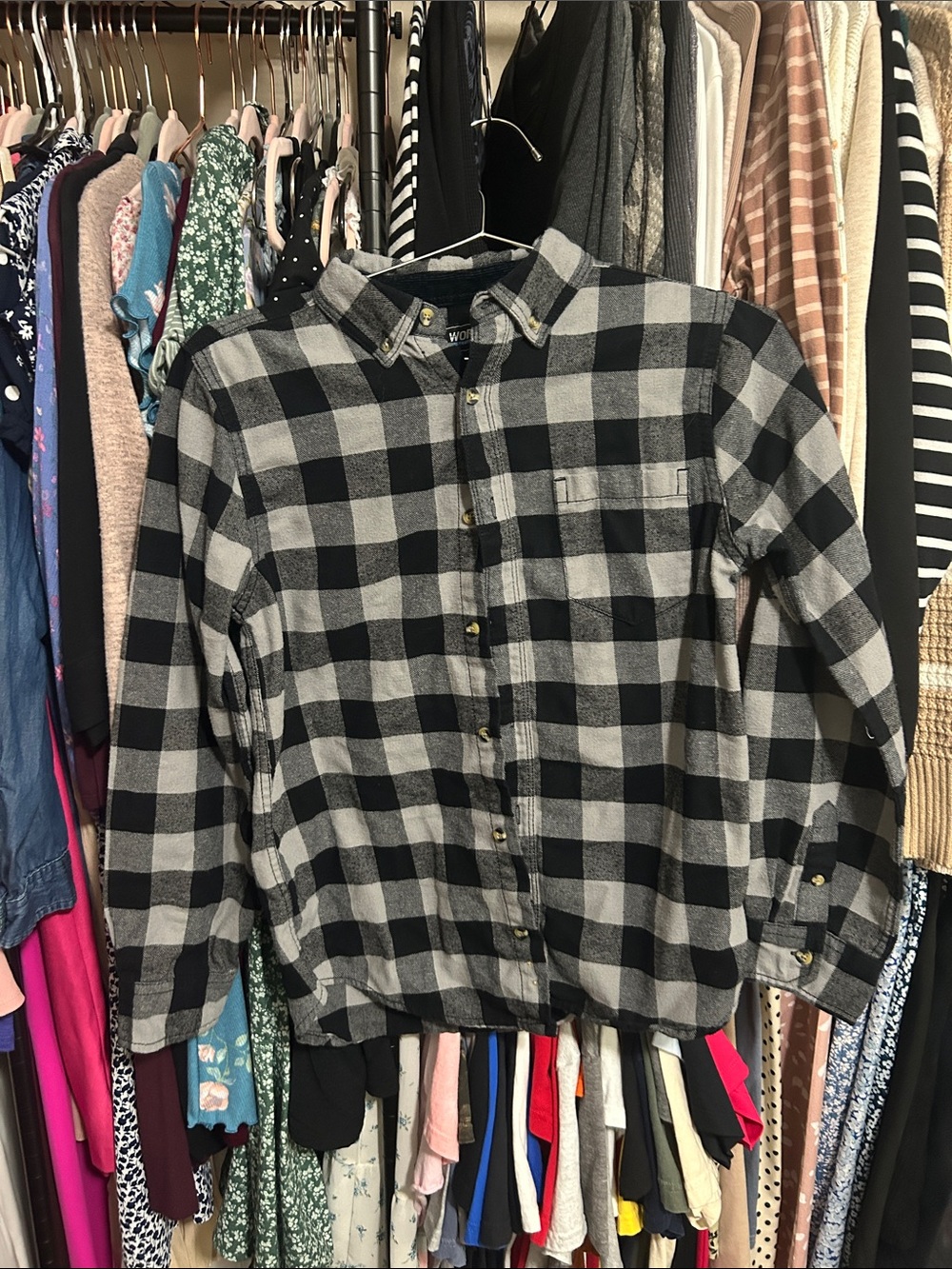 Buffalo David Bitton Black & Gray Plaid Button-Down Shirt